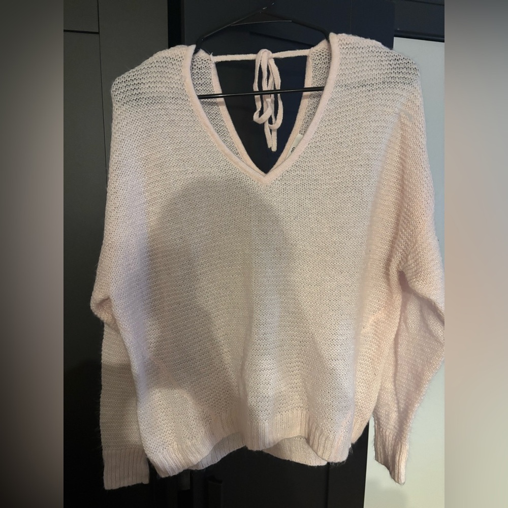 BP Light Pink V-Neck Sweater